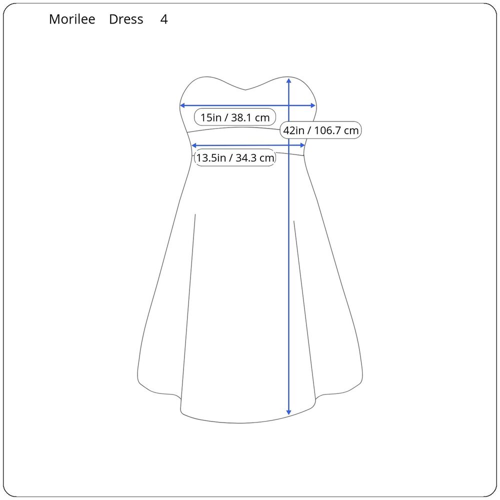MoriLee by Madeline Gardner Womens Dress Size 4 Bridal Princess Cocktail Wedding - Picture 12 of 12
